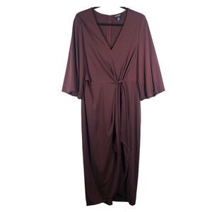Lauren Ralph Lauren Black Label Dress Purple Bubble Hem Size 10